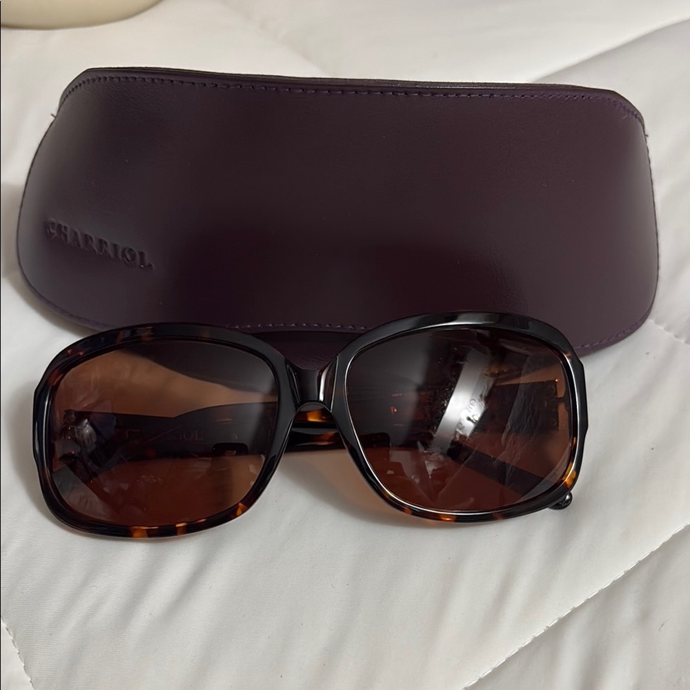 Charriol Brown Tortoise Sunglasses
